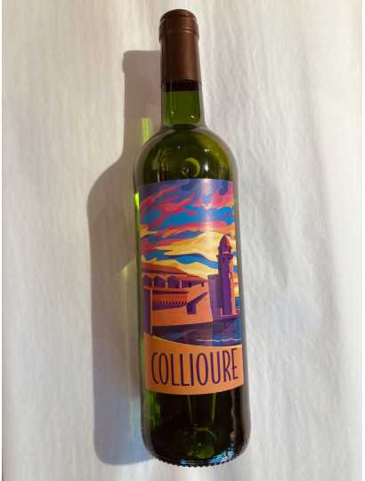 Carte postale Collioure - Blanc